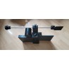 FLTB5 XXL Support écho sondeur + support canette (et autres float tubes avec boudins de 350mm +/-30mm)
