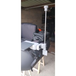 FLTB5 Support écho sondeur BASIC  (ou tout autre float tube avec des boudins de Ø350 +/-30mm)