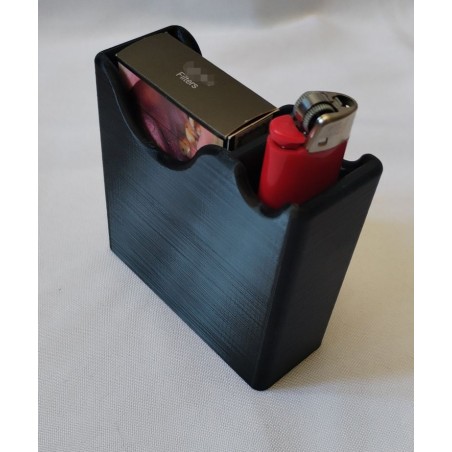 Support pour paquet de cigarette et briquet
