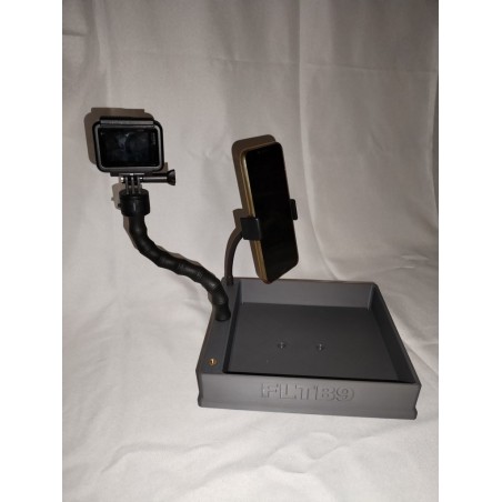 Tablette pour FLTB5 avec inserts de fixation GOPRO© et/ou téléphone