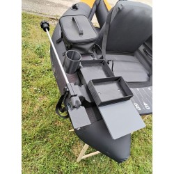 FLTB5 XXL Support écho sondeur + support canette (et autres float tubes avec boudins de 350mm +/-30mm)