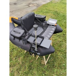 FLTB5 XXL Support écho sondeur + support canette (et autres float tubes avec boudins de 350mm +/-30mm)