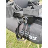 FLTB5 XXL Support écho sondeur + support canette (et autres float tubes avec boudins de 350mm +/-30mm)