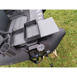 FLTB5 XXL Support écho sondeur + support canette (et autres float tubes avec boudins de 350mm +/-30mm)
